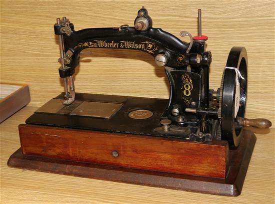 A Wheeler and Wilson MFG Co sewing machine c.1860